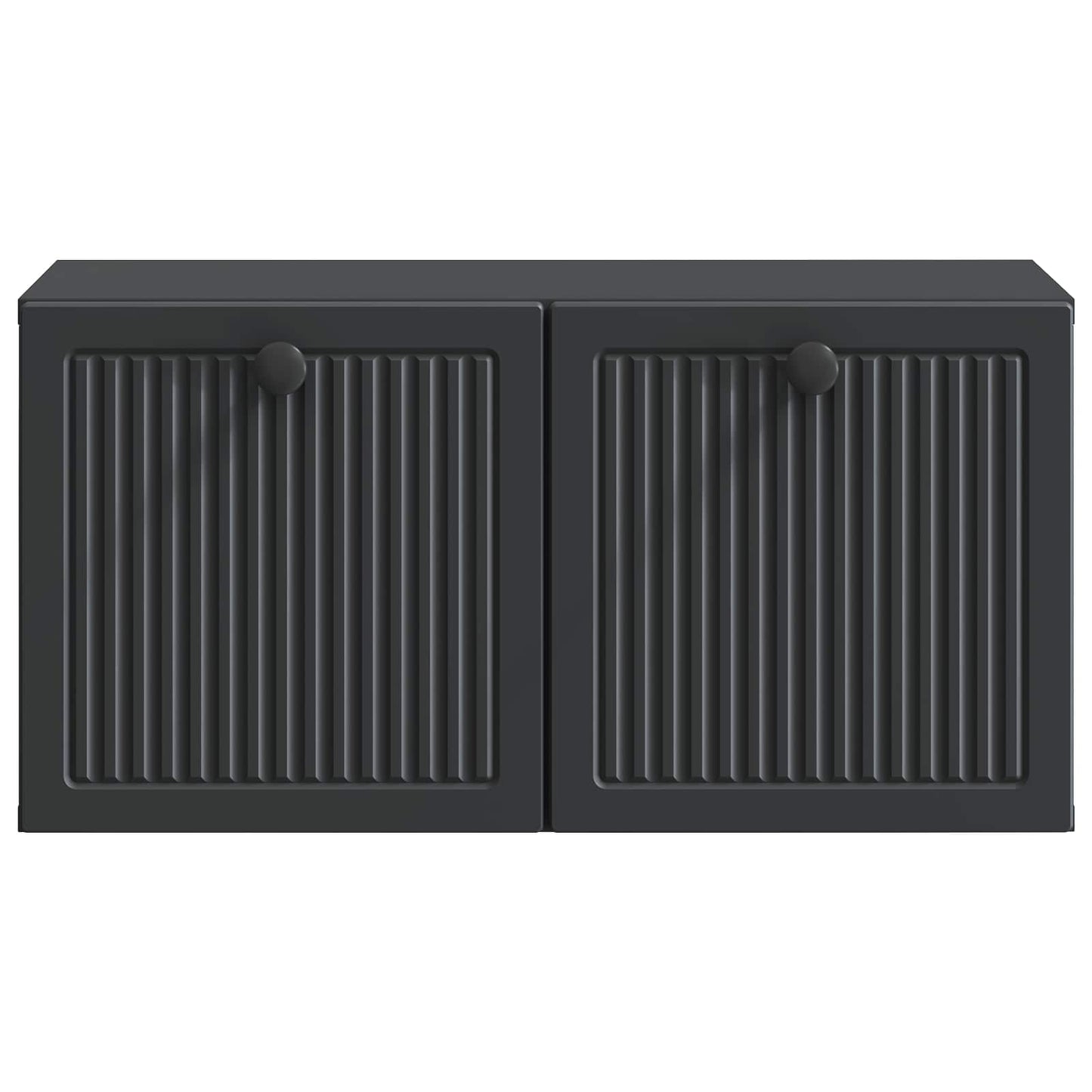 Nástěnná Tv Skříň Černá 59,5 X 31 X 30 Cm Kompozitní Dřevo