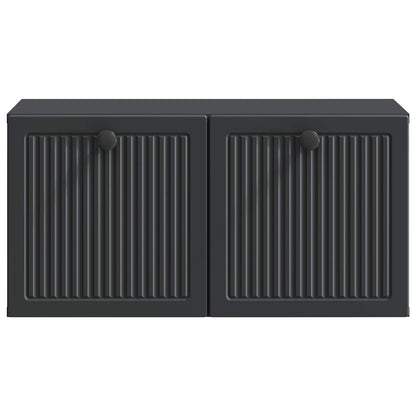 Nástěnná Tv Skříň Černá 59,5 X 31 X 30 Cm Kompozitní Dřevo