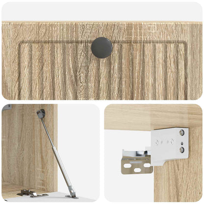 Nástěnná Tv Skříň Dub Sonoma 59,5 X 31 X 30 Cm Kompozitní Dřevo