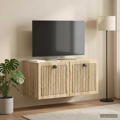 Nástěnná Tv Skříň Dub Sonoma 59,5 X 31 X 30 Cm Kompozitní Dřevo