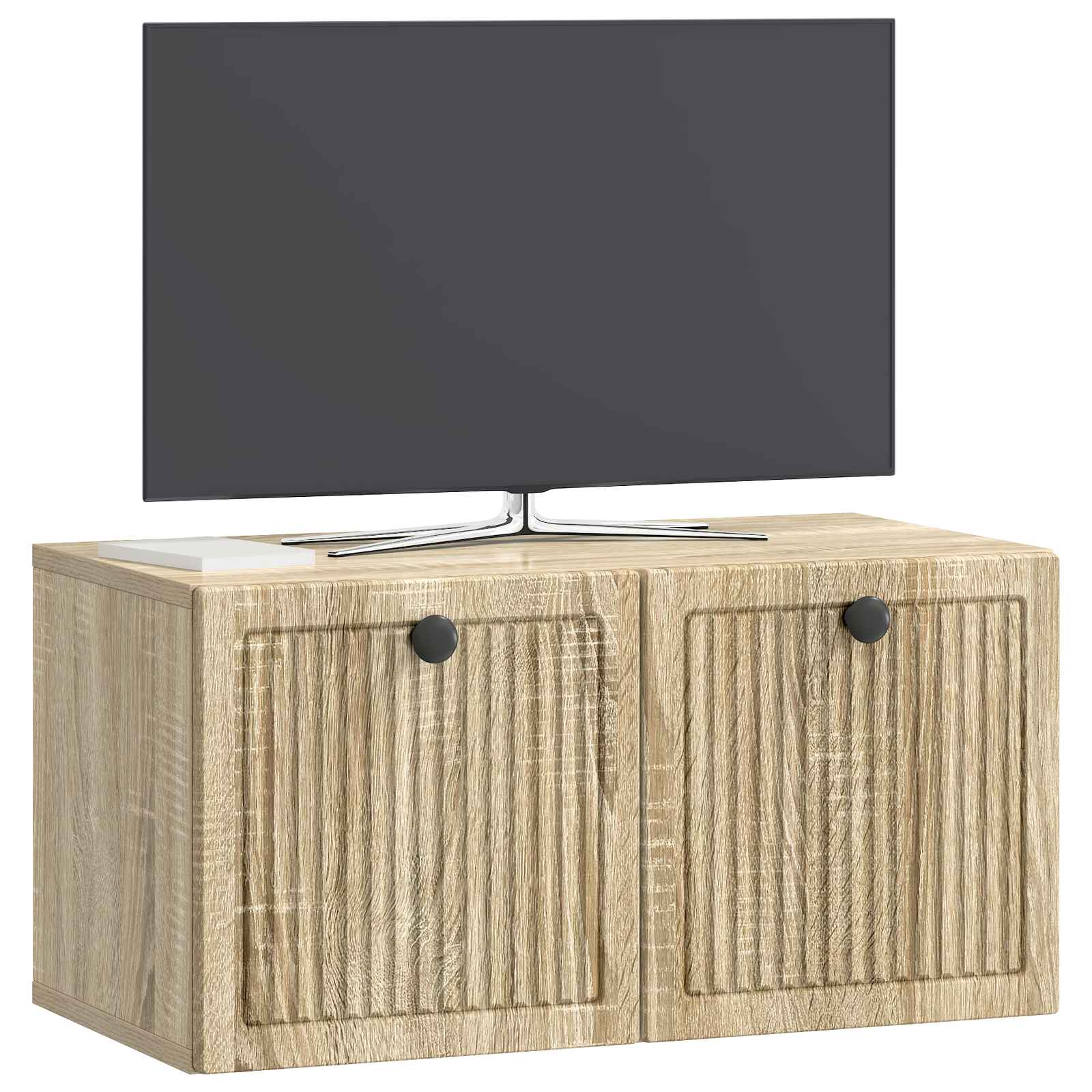 Nástěnná Tv Skříň Dub Sonoma 59,5 X 31 X 30 Cm Kompozitní Dřevo