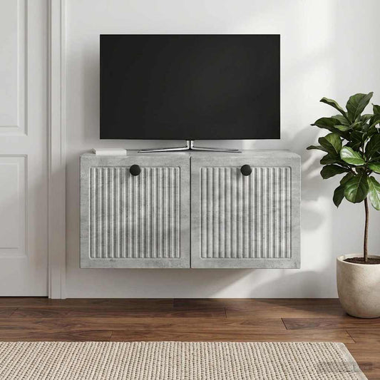 Nástěnná Tv Skříň Nástěnný Betonově Šedá 59,5 X 31 X 30 Cm
