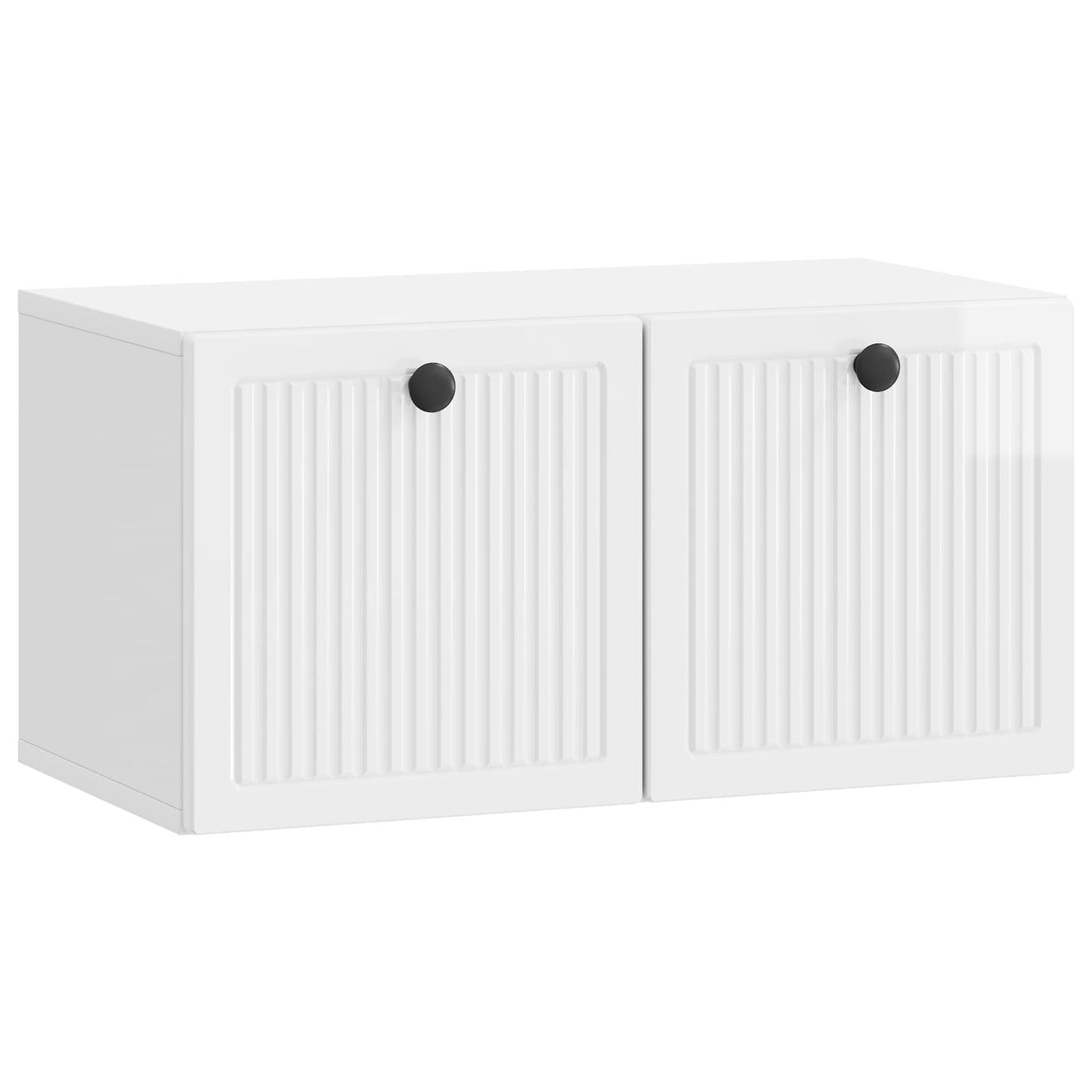 Nástěnná Tv Skříň Bílá S Vysokým Leskem 59,5 X 31 X 30 Cm