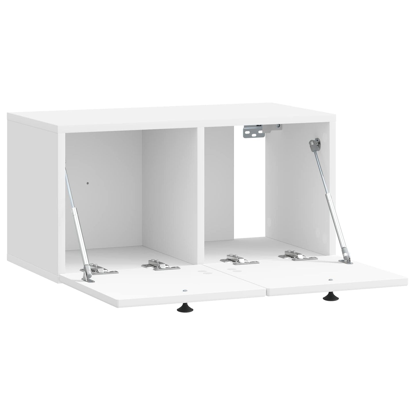 Nástěnná Tv Skříň Bílá S Vysokým Leskem 59,5 X 31 X 30 Cm