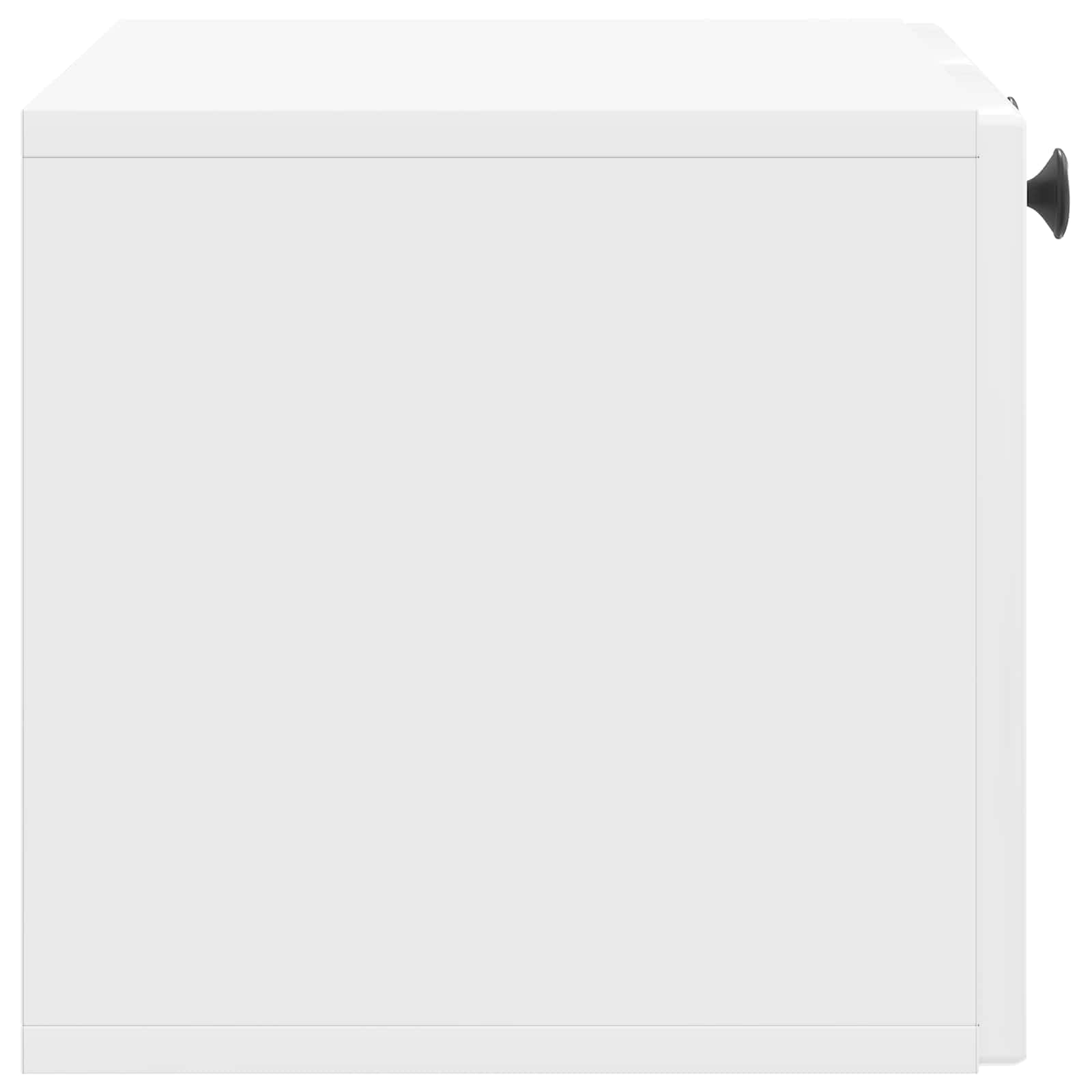 Nástěnná Tv Skříň Bílá S Vysokým Leskem 59,5 X 31 X 30 Cm