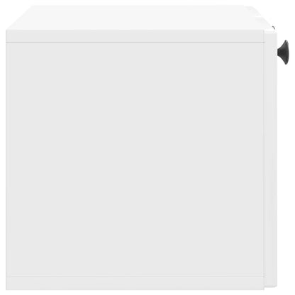 Nástěnná Tv Skříň Bílá S Vysokým Leskem 59,5 X 31 X 30 Cm