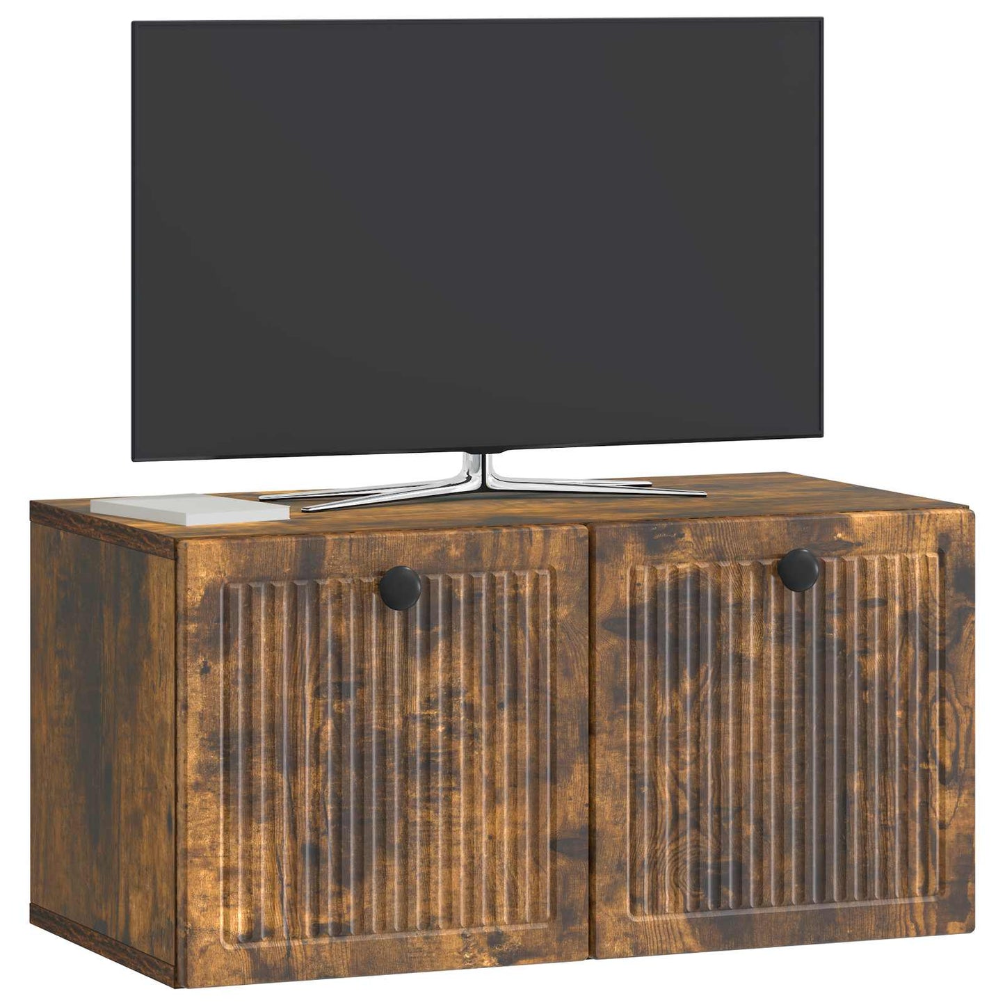 Nástěnná Tv Skříň Nástěnný Kouřový Dub 59,5 X 31 X 30 Cm