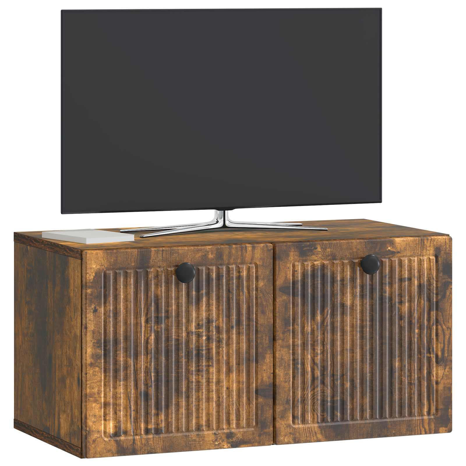 Nástěnná Tv Skříň Nástěnný Kouřový Dub 59,5 X 31 X 30 Cm