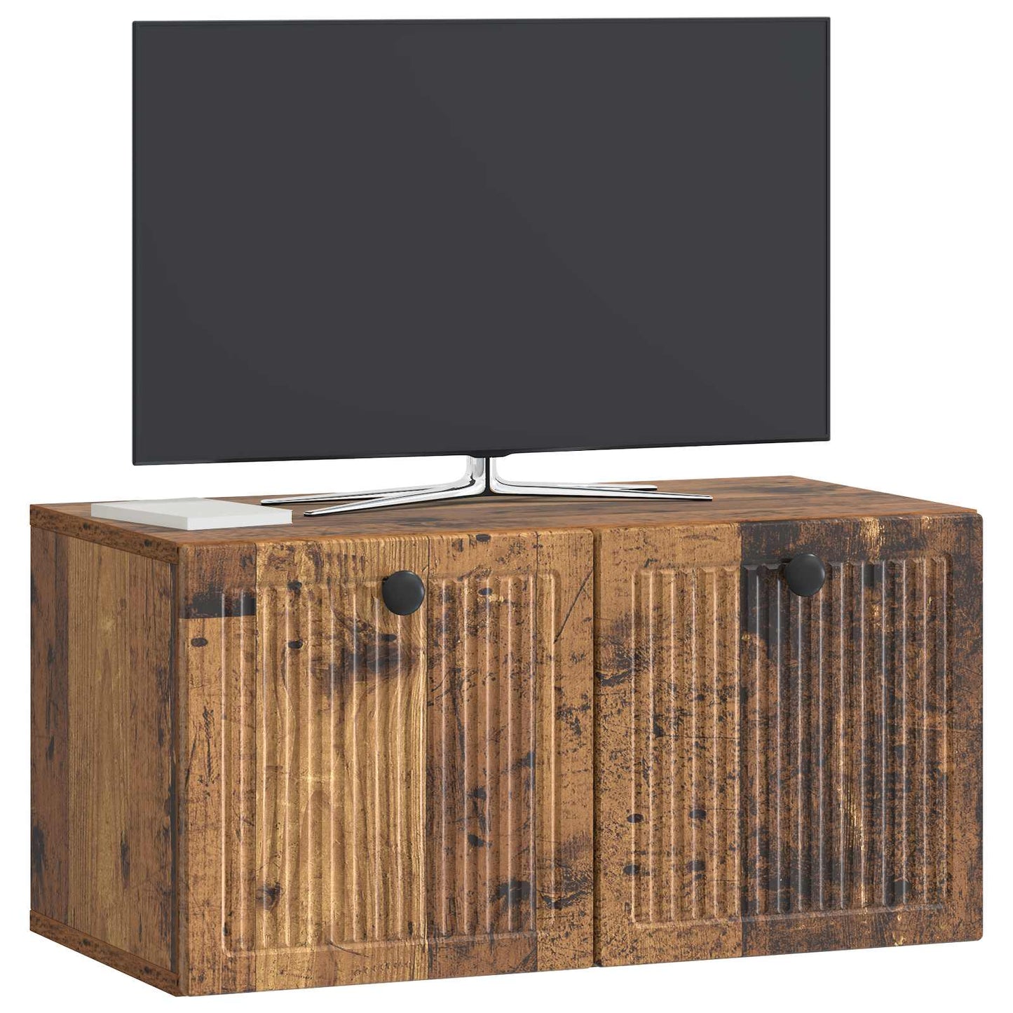 Nástěnná Tv Skříň Nástěnný Staré Dřevo 59,5 X 31 X 30 Cm