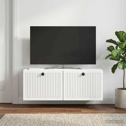 Nástěnná Tv Skříň Bílá 78,5 X 31 X 30 Cm Kompozitní Dřevo