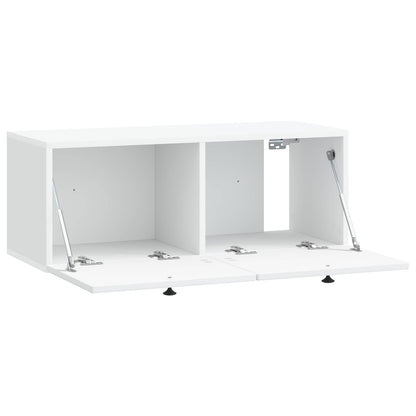 Nástěnná Tv Skříň Bílá 78,5 X 31 X 30 Cm Kompozitní Dřevo
