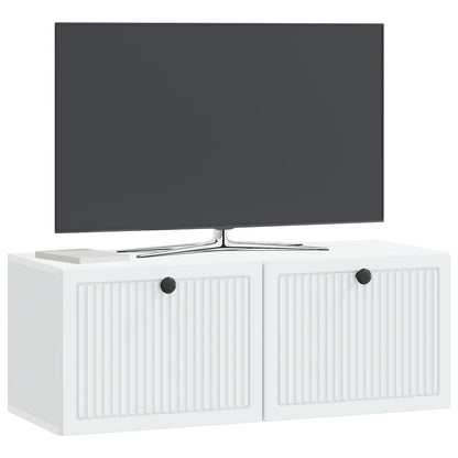 Nástěnná Tv Skříň Bílá 78,5 X 31 X 30 Cm Kompozitní Dřevo