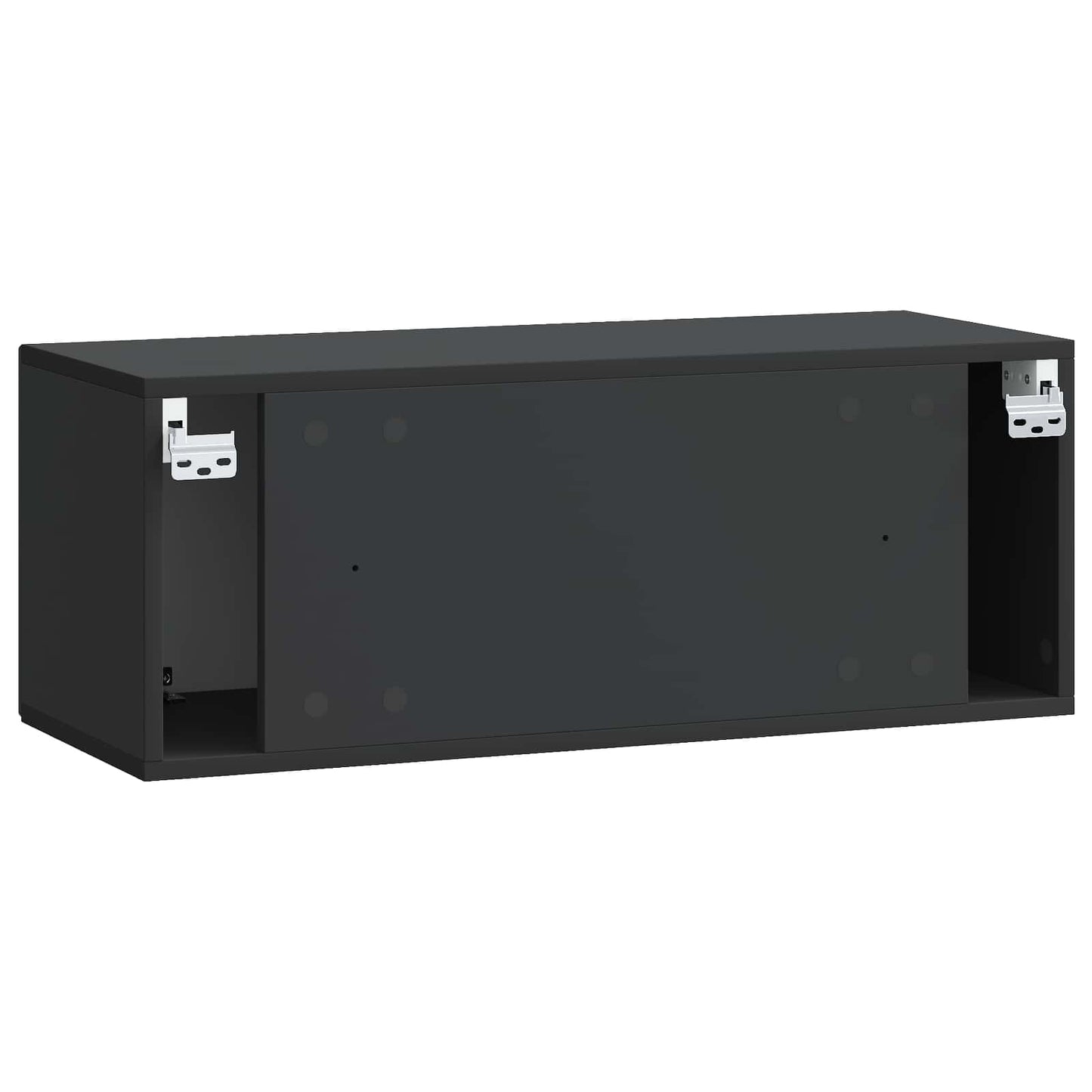 Nástěnná Tv Skříň Černá 78,5 X 31 X 30 Cm Kompozitní Dřevo