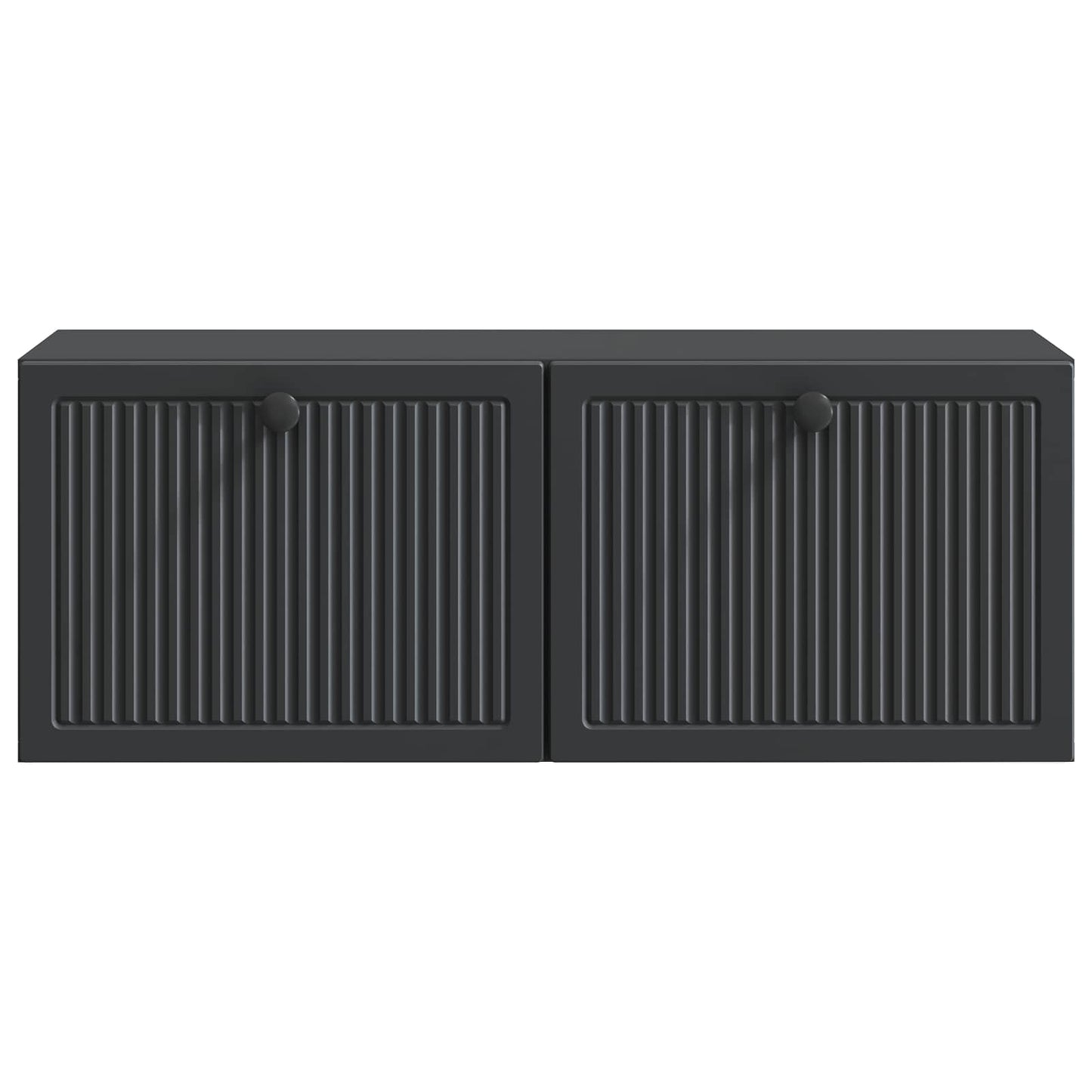 Nástěnná Tv Skříň Černá 78,5 X 31 X 30 Cm Kompozitní Dřevo