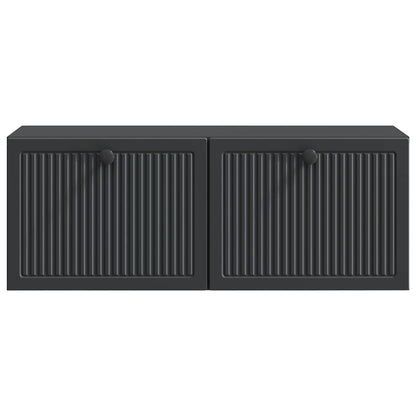 Nástěnná Tv Skříň Černá 78,5 X 31 X 30 Cm Kompozitní Dřevo