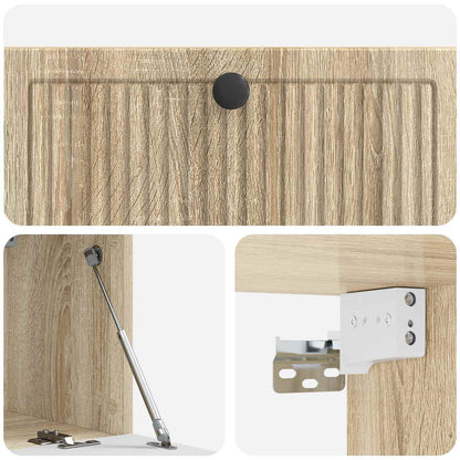 Nástěnná Tv Skříň Dub Sonoma 78,5 X 31 X 30 Cm Kompozitní Dřevo