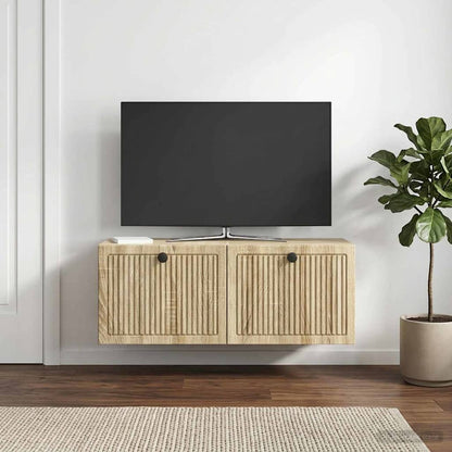 Nástěnná Tv Skříň Dub Sonoma 78,5 X 31 X 30 Cm Kompozitní Dřevo