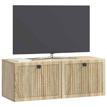 Nástěnná Tv Skříň Dub Sonoma 78,5 X 31 X 30 Cm Kompozitní Dřevo