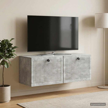 Nástěnná Tv Skříň Nástěnný Betonově Šedá 78,5 X 31 X 30 Cm