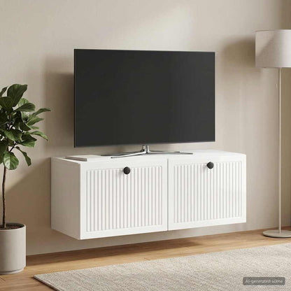 Nástěnná Tv Skříň Bílá S Vysokým Leskem 78,5 X 31 X 30 Cm