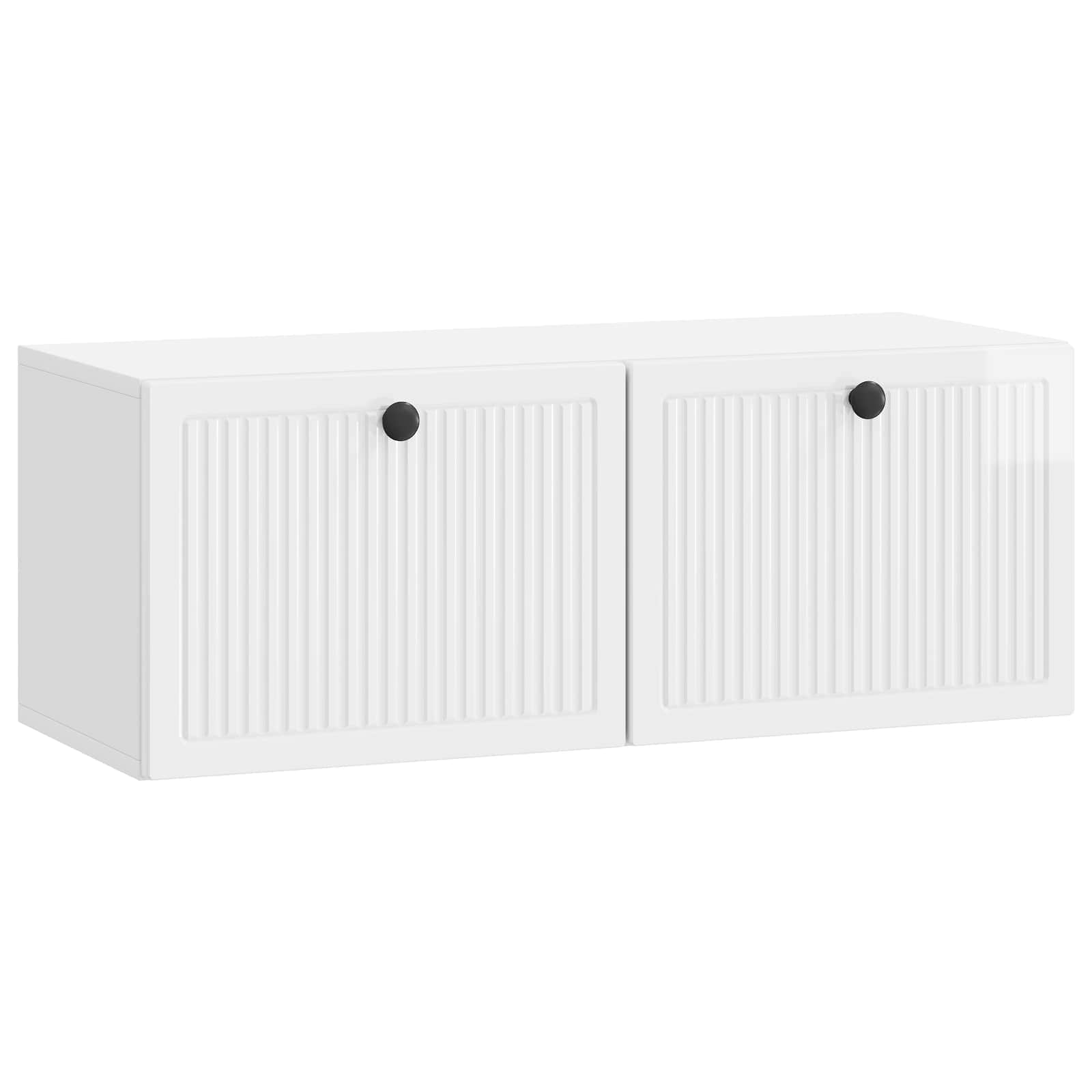Nástěnná Tv Skříň Bílá S Vysokým Leskem 78,5 X 31 X 30 Cm