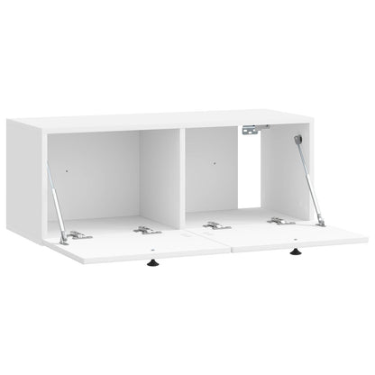 Nástěnná Tv Skříň Bílá S Vysokým Leskem 78,5 X 31 X 30 Cm
