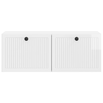 Nástěnná Tv Skříň Bílá S Vysokým Leskem 78,5 X 31 X 30 Cm