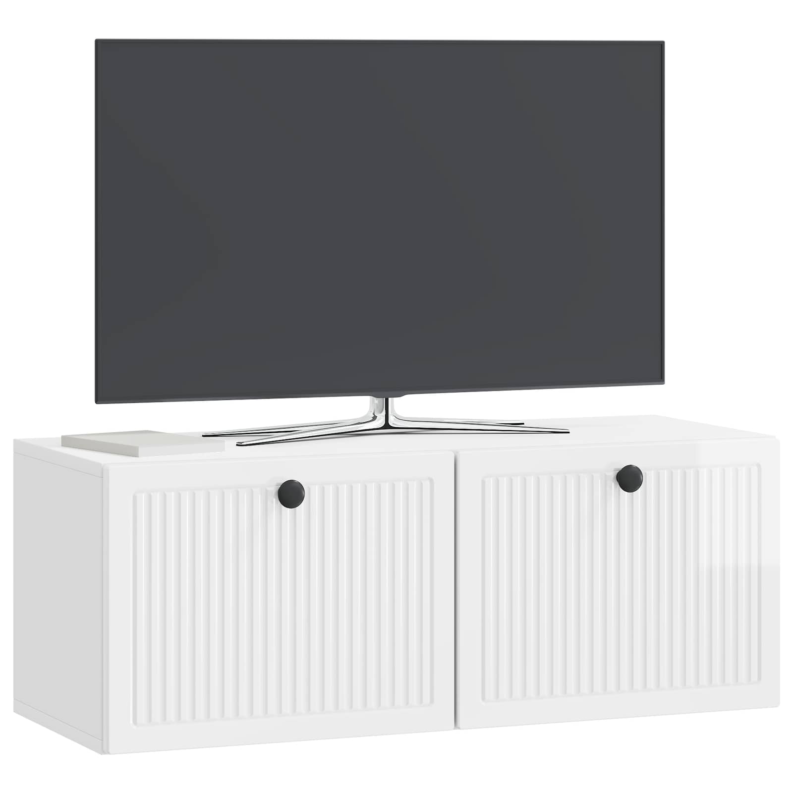 Nástěnná Tv Skříň Bílá S Vysokým Leskem 78,5 X 31 X 30 Cm