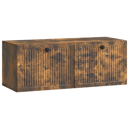 Nástěnná Tv Skříň Nástěnný Kouřový Dub 78,5 X 31 X 30 Cm