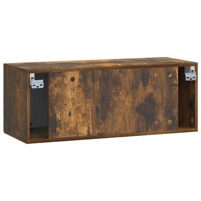 Nástěnná Tv Skříň Nástěnný Kouřový Dub 78,5 X 31 X 30 Cm