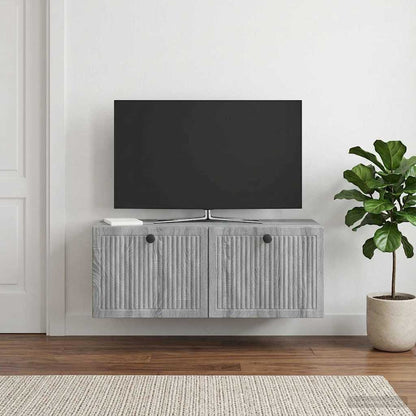 Nástěnná Tv Skříň Nástěnný Šedá Sonoma 78,5 X 31 X 30 Cm