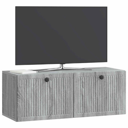 Nástěnná Tv Skříň Nástěnný Šedá Sonoma 78,5 X 31 X 30 Cm