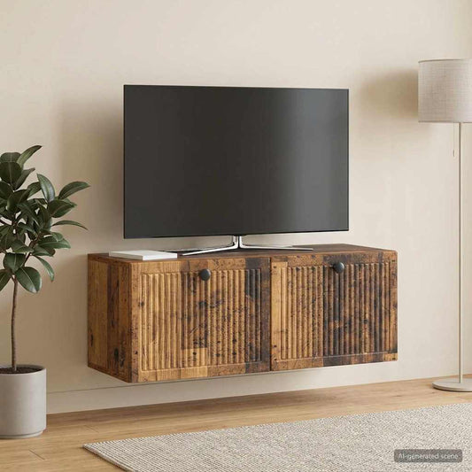 Nástěnná Tv Skříň Nástěnný Staré Dřevo 78,5 X 31 X 30 Cm
