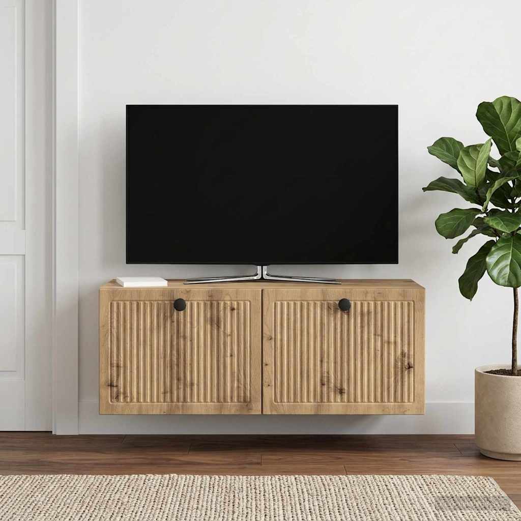 Nástěnná Tv Skříň 78,5 X 31 X 30 Cm Dub Artisan