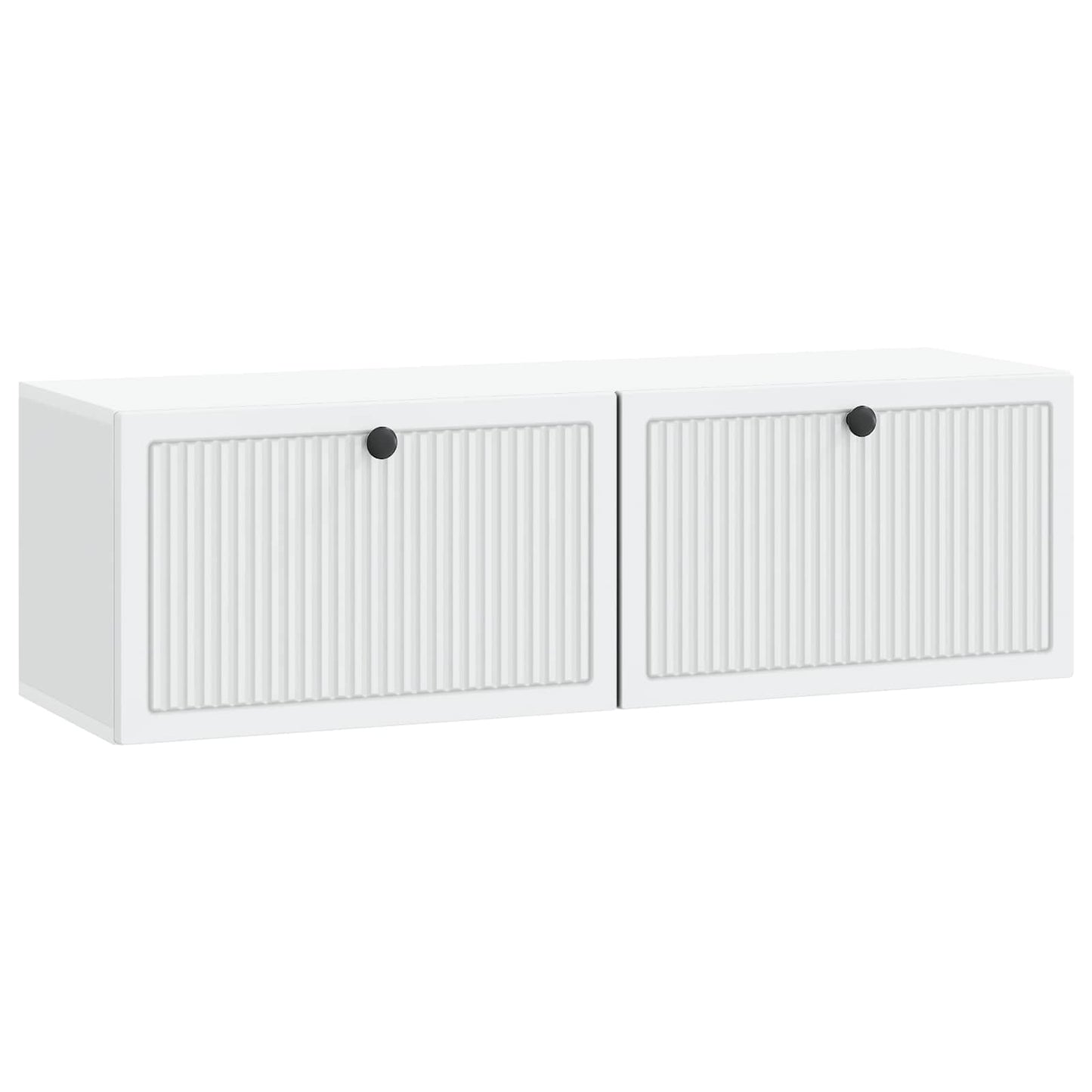 Nástěnná Tv Skříň Bílá 98 X 31 X 30 Cm Kompozitní Dřevo