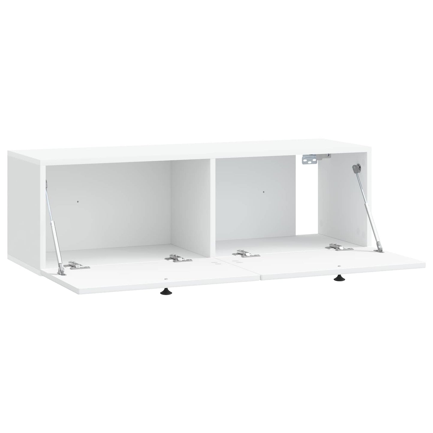 Nástěnná Tv Skříň Bílá 98 X 31 X 30 Cm Kompozitní Dřevo