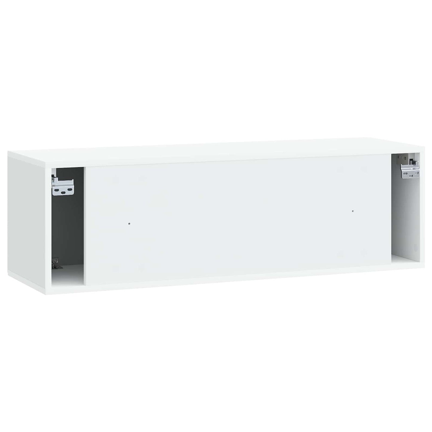 Nástěnná Tv Skříň Bílá 98 X 31 X 30 Cm Kompozitní Dřevo