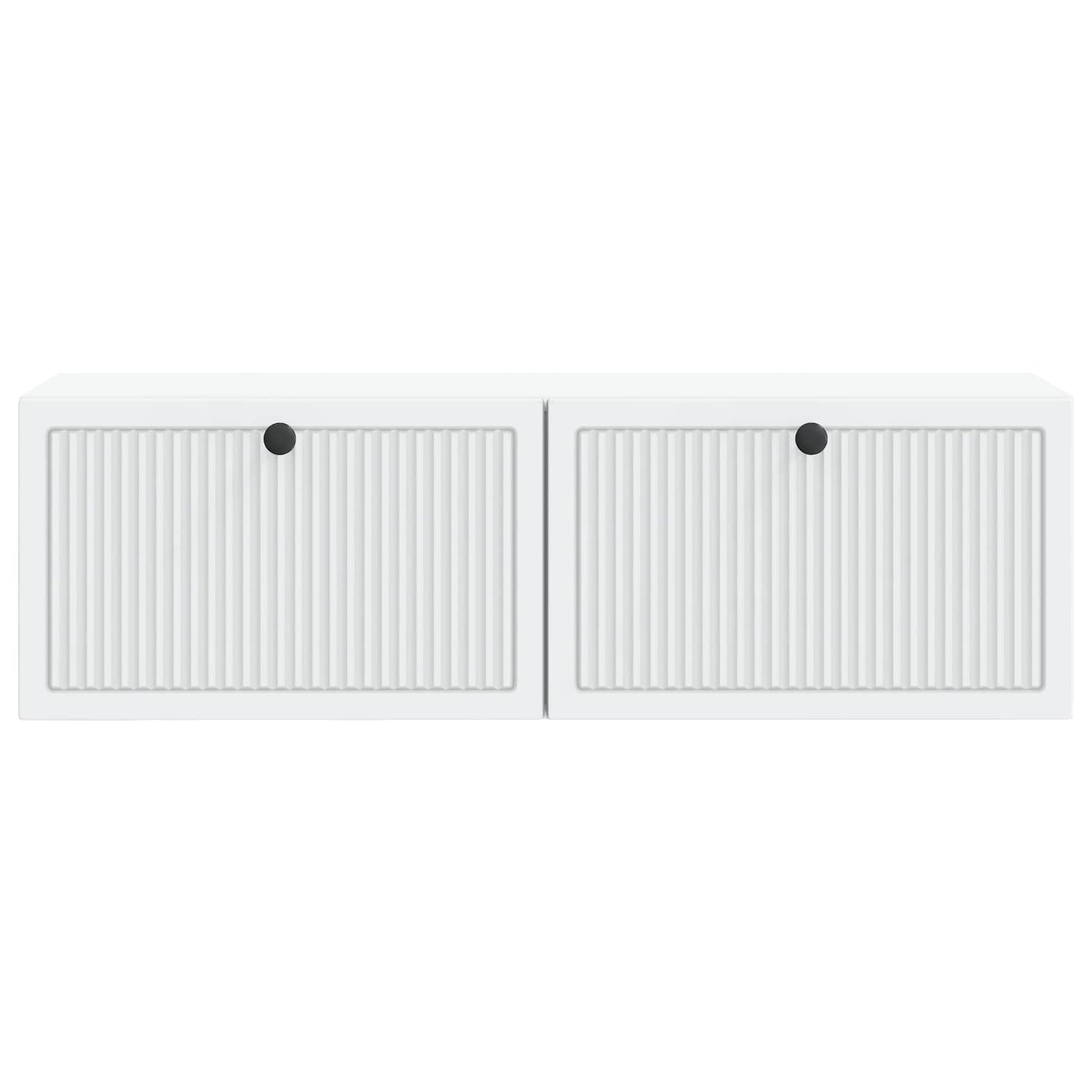 Nástěnná Tv Skříň Bílá 98 X 31 X 30 Cm Kompozitní Dřevo