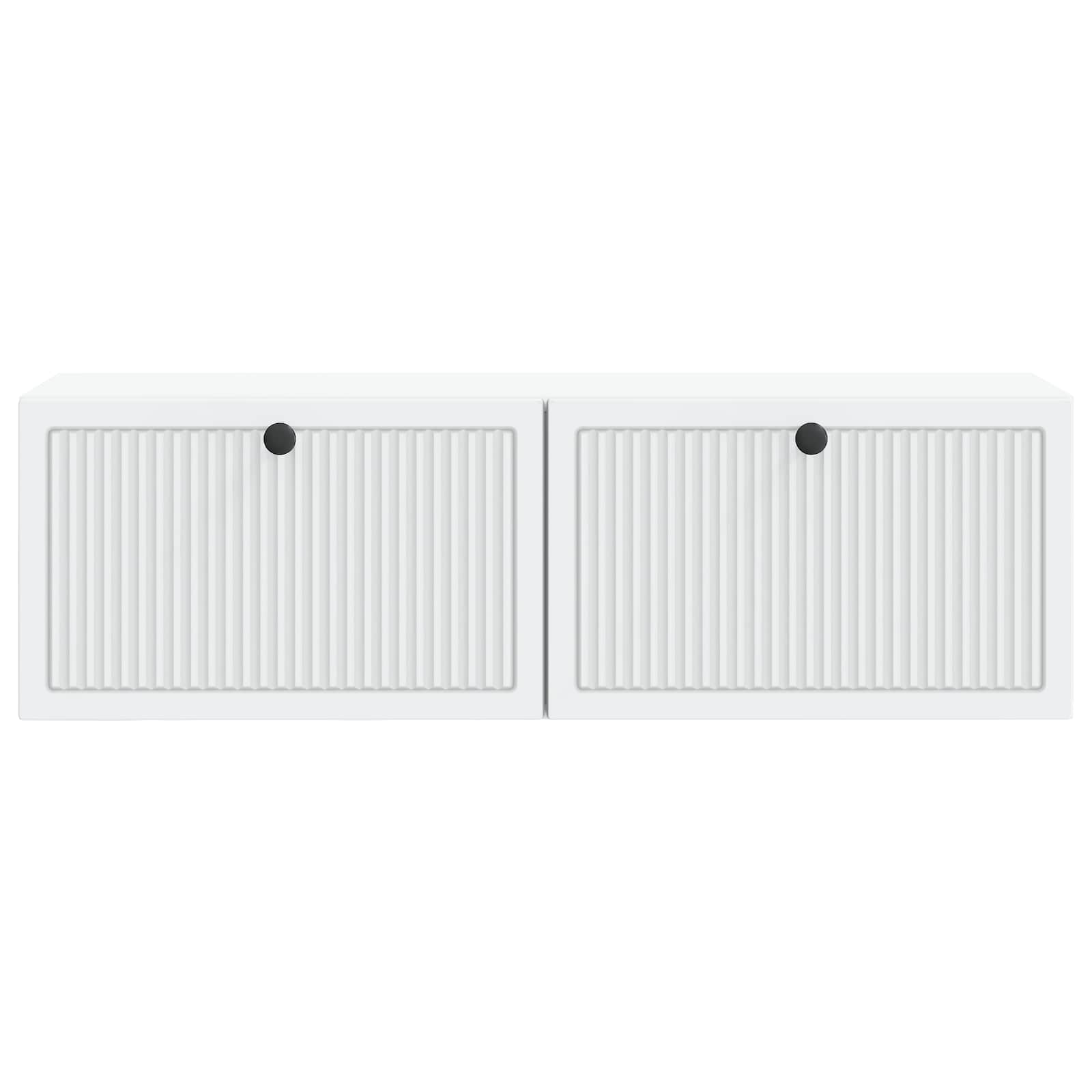 Nástěnná Tv Skříň Bílá 98 X 31 X 30 Cm Kompozitní Dřevo