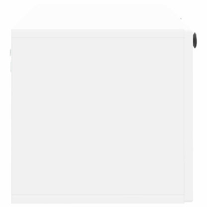 Nástěnná Tv Skříň Bílá 98 X 31 X 30 Cm Kompozitní Dřevo