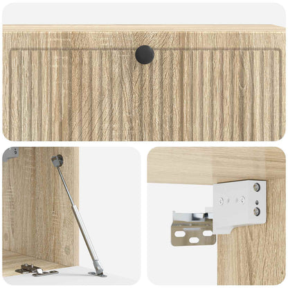 Nástěnná Tv Skříň Dub Sonoma 98 X 31 X 30 Cm Kompozitní Dřevo