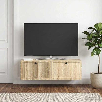 Nástěnná Tv Skříň Dub Sonoma 98 X 31 X 30 Cm Kompozitní Dřevo