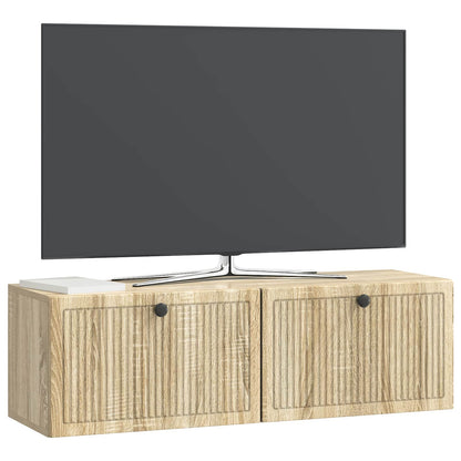 Nástěnná Tv Skříň Dub Sonoma 98 X 31 X 30 Cm Kompozitní Dřevo