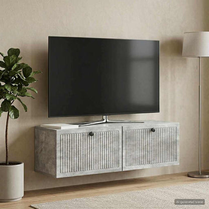 Nástěnná Tv Skříň Nástěnný Betonově Šedá 98 X 31 X 30 Cm