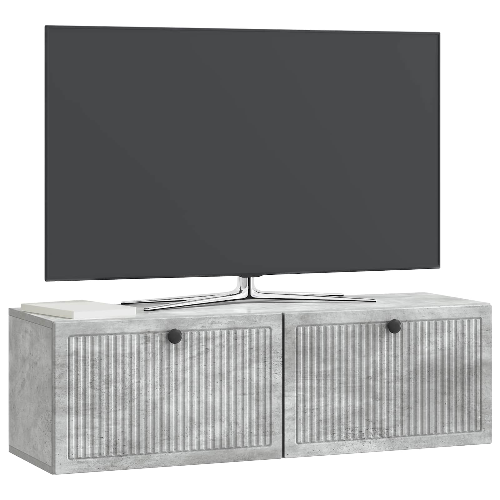 Nástěnná Tv Skříň Nástěnný Betonově Šedá 98 X 31 X 30 Cm