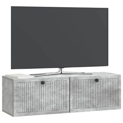 Nástěnná Tv Skříň Nástěnný Betonově Šedá 98 X 31 X 30 Cm