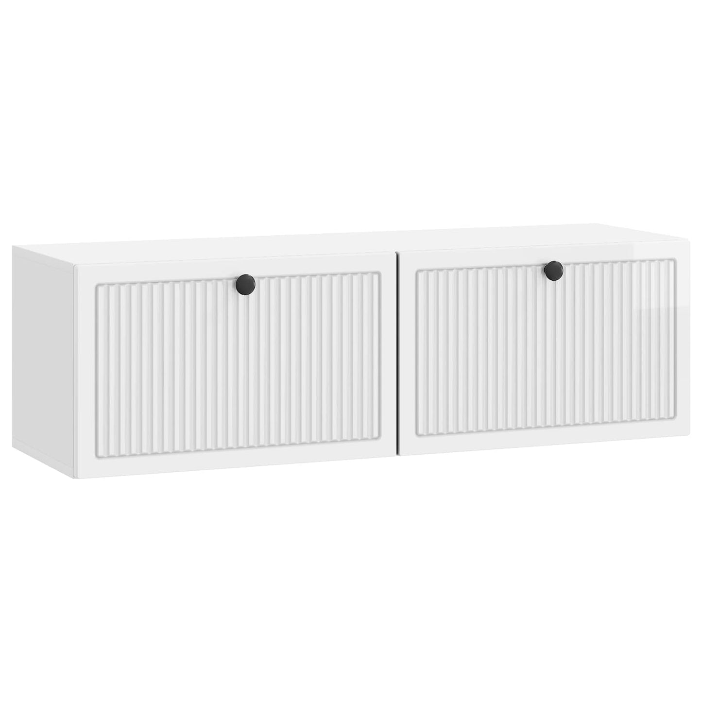 Nástěnná Tv Skříň Bílá S Vysokým Leskem 98 X 31 X 30 Cm