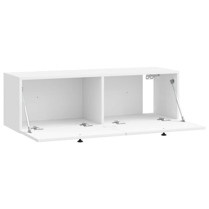 Nástěnná Tv Skříň Bílá S Vysokým Leskem 98 X 31 X 30 Cm