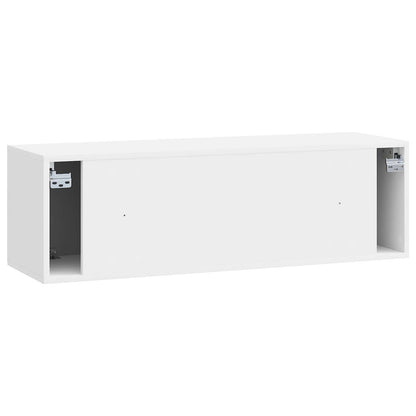 Nástěnná Tv Skříň Bílá S Vysokým Leskem 98 X 31 X 30 Cm