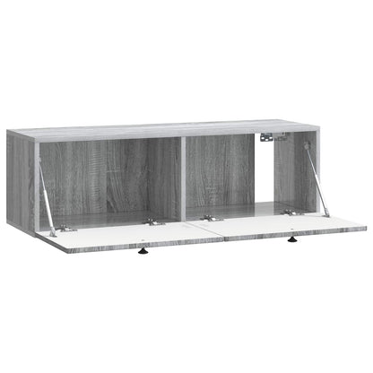Nástěnná Tv Skříň Šedá Sonoma 98 X 31 X 30 Cm Kompozitní Dřevo